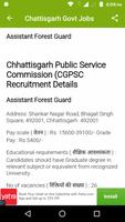Chhattisgarh Govt. Jobs capture d'écran 2