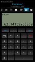 برنامه‌نما Electronics Calculator عکس از صفحه