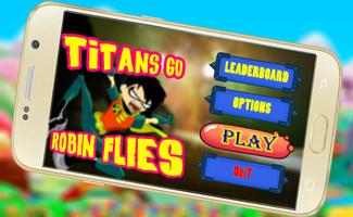 Titans Go Flying - Robin Flies Affiche