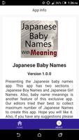 Japanese Baby Names capture d'écran 2
