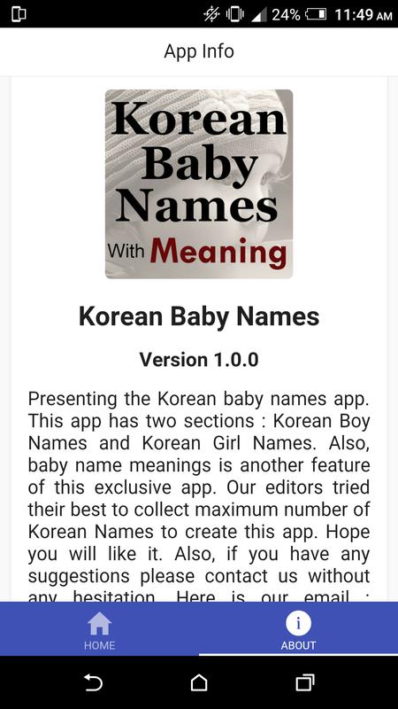 Korean Boy Names With Meaning