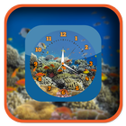 Aquarium Clock Live Wallpapers icône