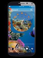 Aquarium Clock Live Wallpapers capture d'écran 1