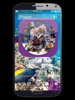 Aquarium Clock Live Wallpapers capture d'écran 2