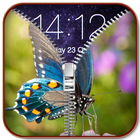 Colorful Butterfly Zip Lock أيقونة