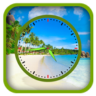 Beach Clock Live Wallpapers-icoon