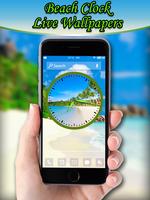 Beach Clock Live Wallpapers screenshot 2