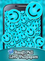 3D Emoji Fall Live Wallpapers 截图 1