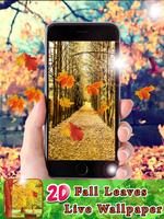 2D Fall Leaves Live Wallpapers পোস্টার