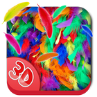 3D Feather Fall Live Wallpaper آئیکن