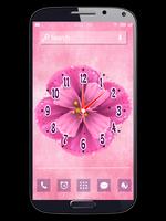 Flower Clock Live Wallpapers Poster