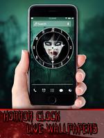 Horror Clock Live Wallpapers imagem de tela 1