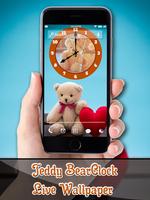 Teddy Bear Clock LiveWallpaper постер