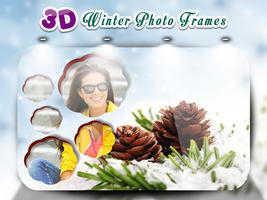 3D Winter Photo Frames পোস্টার