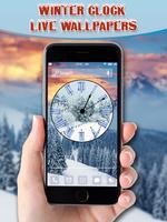 Winter Clock Live Wallpapers ảnh chụp màn hình 1