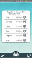 Arah kiblat with Salah Times, qibla compass syot layar 1