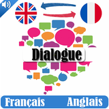 Dialogue français anglais icône