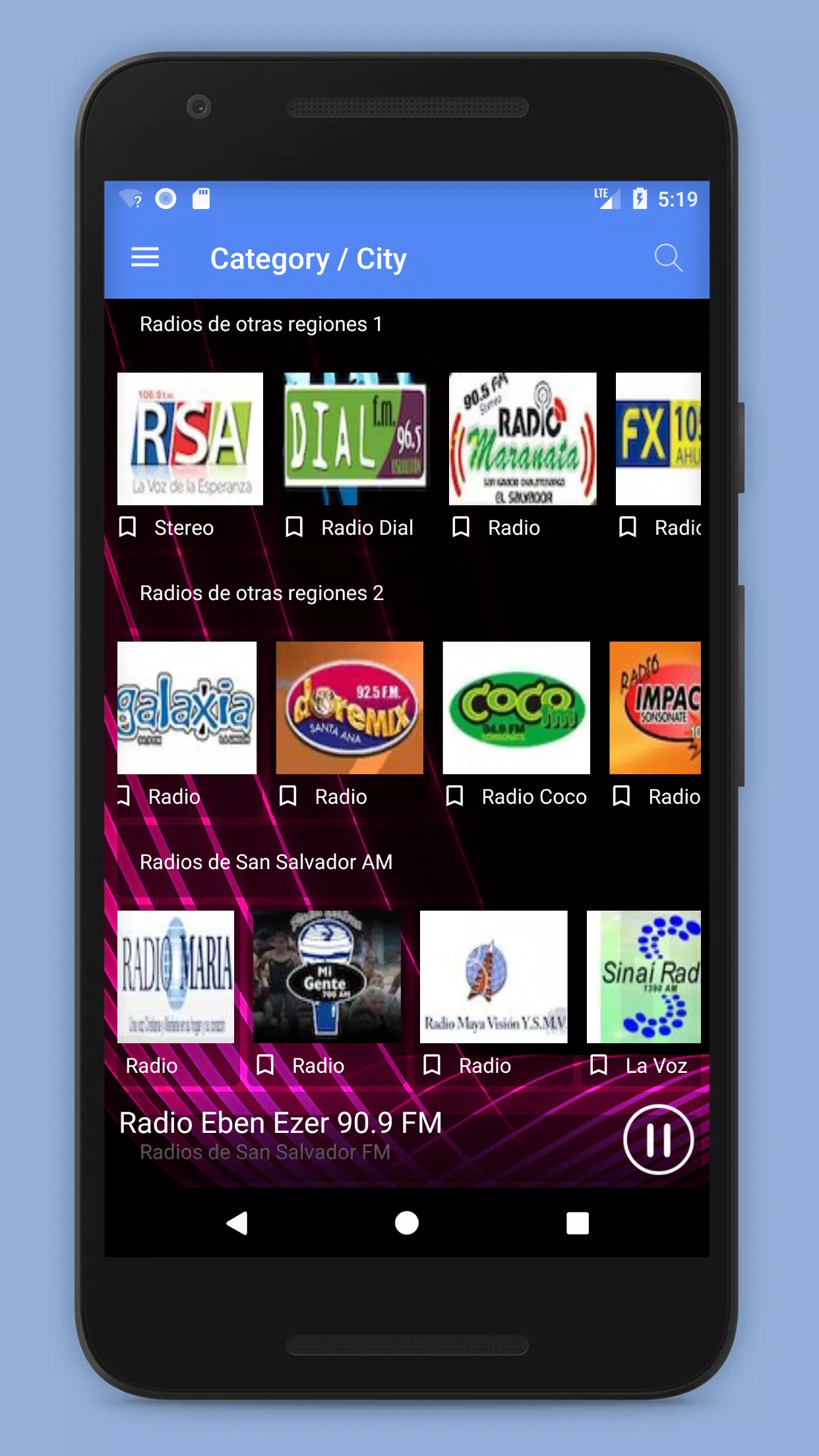 Radios de El salvador Gratis / Emisoras de Radio APK do pobrania na Androida