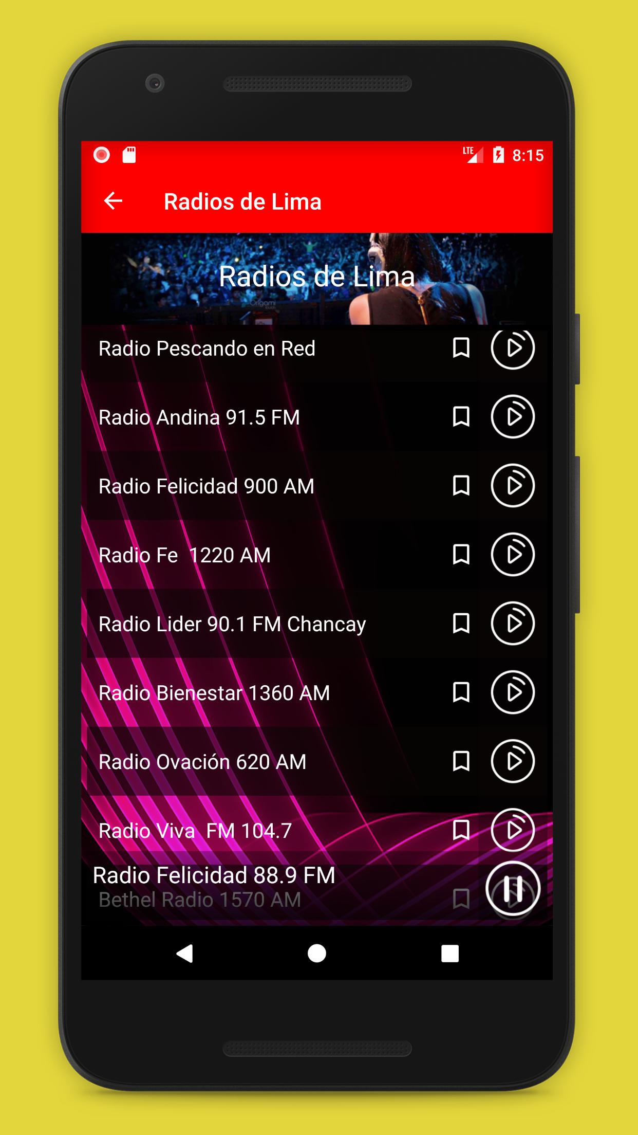Descarga de APK de Radios Peruanas en Vivo: Emisoras del Perú FM y AM para  Android