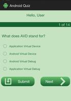 برنامه‌نما Quiz App for Android Developer عکس از صفحه