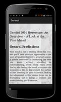 Gemini Horoscope 2016 capture d'écran 2