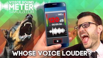 Voice Sound Meter simulator पोस्टर