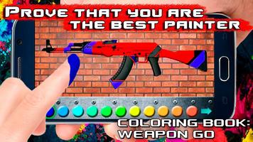 برنامه‌نما Coloring book: weapon Go عکس از صفحه