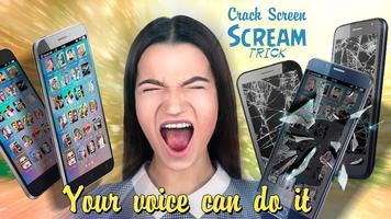 Crack Screen Scream trick Poster