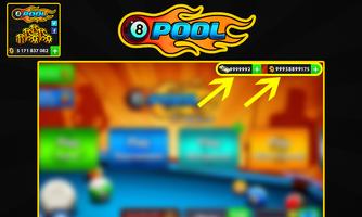 Coins For 8 Ball Pool Prank постер