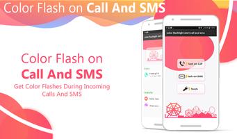 Flash on Call and SMS: Automatic flashlight alert Affiche