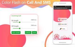 Flash on Call and SMS: Automatic flashlight alert Screenshot 1