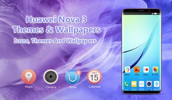 Huawei nova 3 & 3i 4kwallpapers Huawei Themes 2018-poster