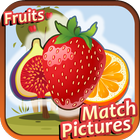 Match Pictures of Fruits icône
