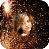 New Year 2018 Fireworks Photo Frames New icône