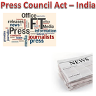 Press Council Act of India-icoon