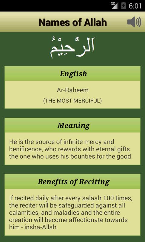 99 Names Of Allah Asmaul Husna Meaning Audio For Android Apk Download