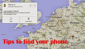 Guide for find your phone Cartaz
