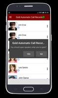 Gold Automatic Call Recorder capture d'écran 3