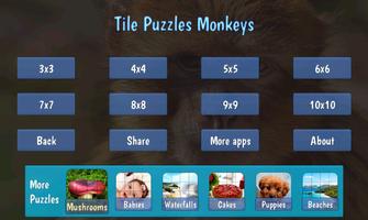 Tile Puzzles · Monkeys Affiche