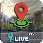 GPS Street View  outils  navigation cartographique icône