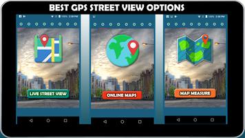 GPS Street View  outils  navigation cartographique Affiche