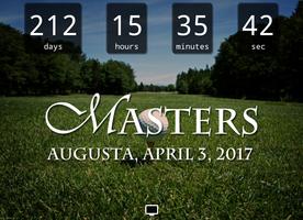Countdown for Masters Augusta poster