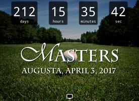 Countdown for Masters Augusta Poster