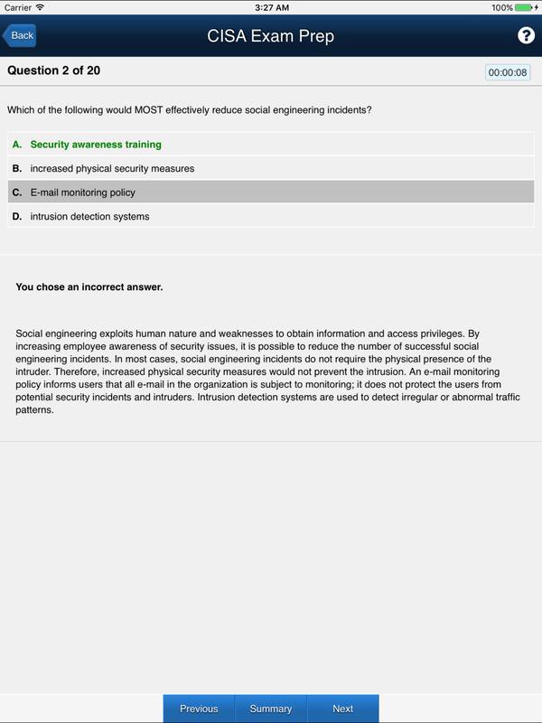 cisa exam prep download Cisa® exam prep 2018 edition for android apk download.