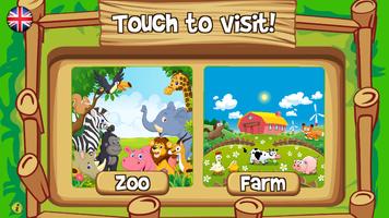 KidTrain - Kid at the Farm/Zoo الملصق