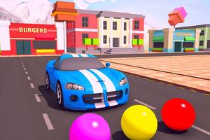 Toyeen's Journey- Toon Car vs Color Ball Rush screenshot 1