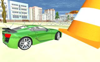 Car Beach Driving Game: GT Car WipeOut Affiche