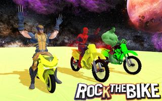 Space Bike: Superhero Drift Max Racing Fever captura de pantalla 1