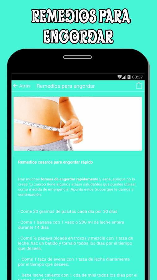 remedios caseros para subir peso rapidamente