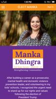 Elect Manka Dhingra poster